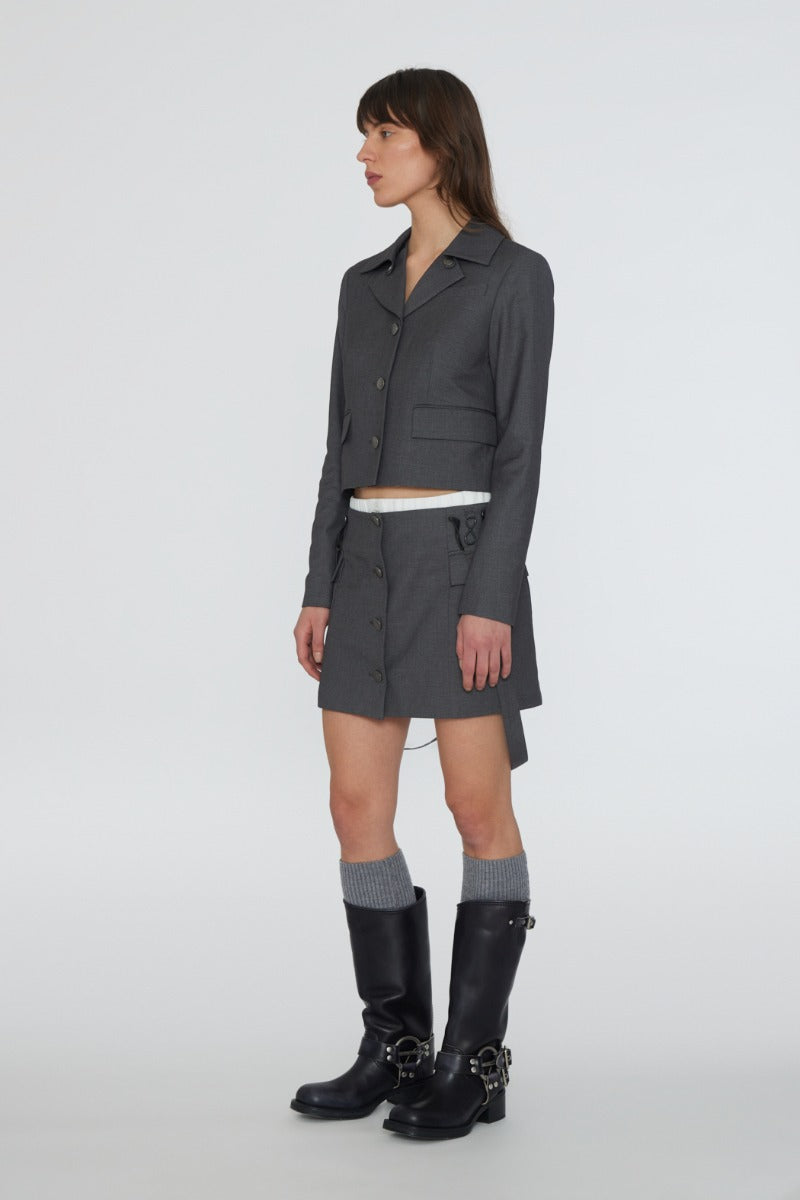Mini Skirt w. Suspenders