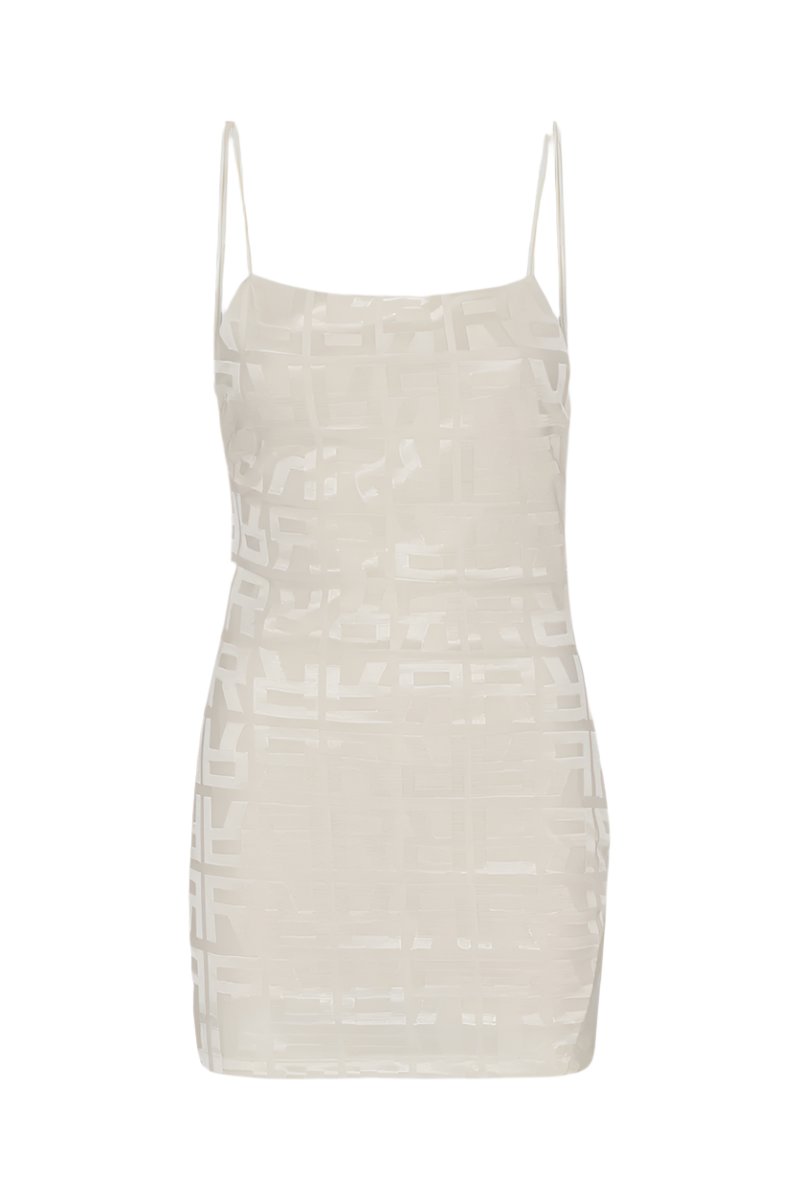 Jacquard Open Back Dress
