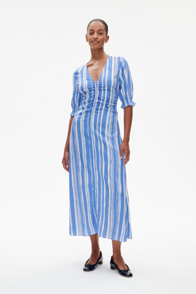 Amma Silk Midi Dress