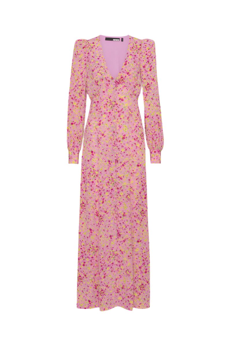 Jacquard V Neck Maxi Dress