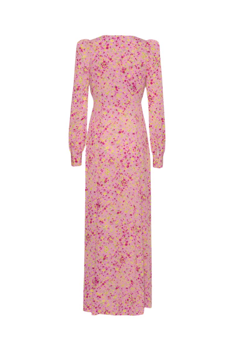 Jacquard V Neck Maxi Dress