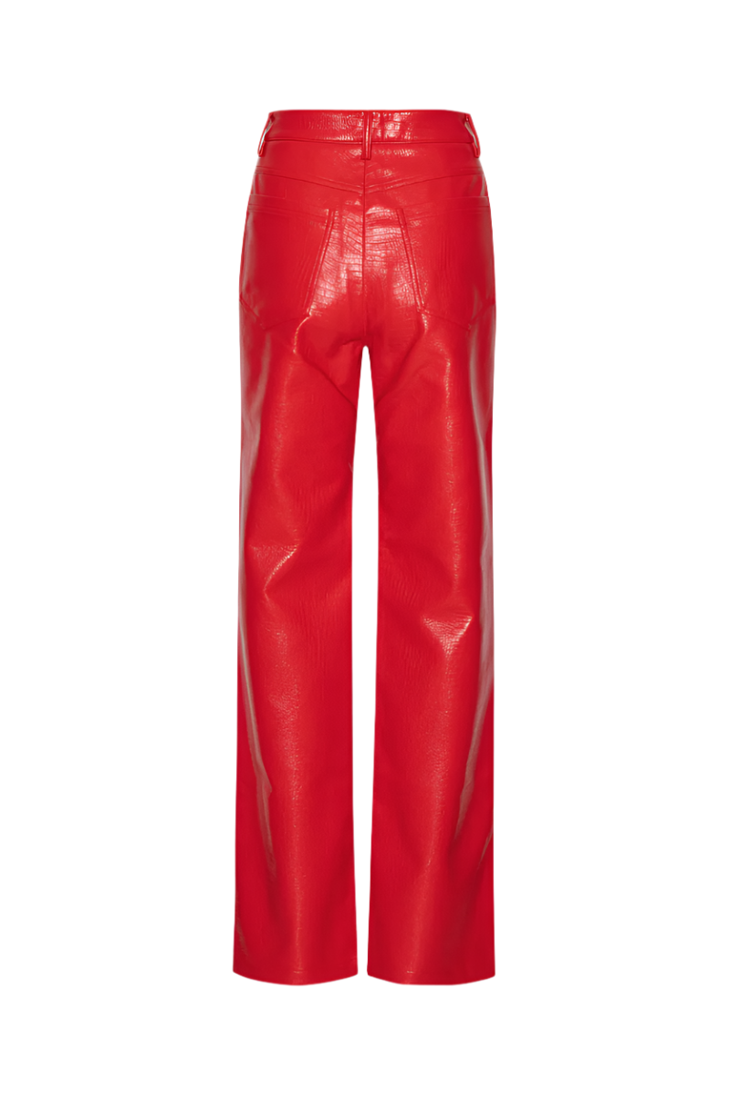 Textured Straight Pants