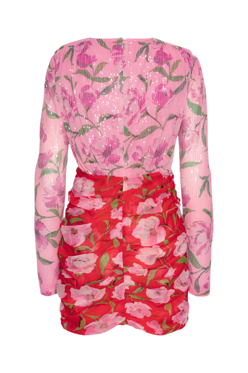 Printed Mini Long sleeve Dress