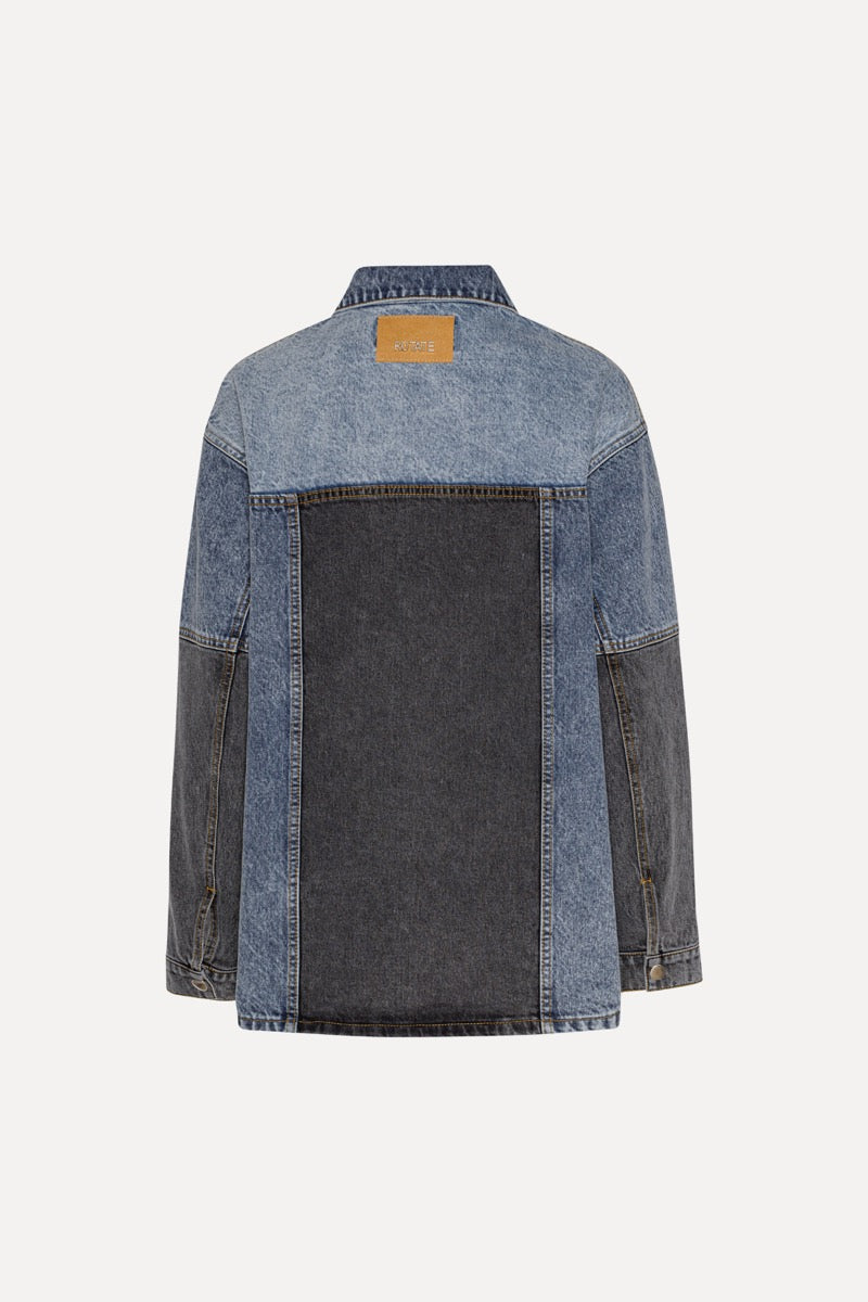 Oversized Patchwork Jacket