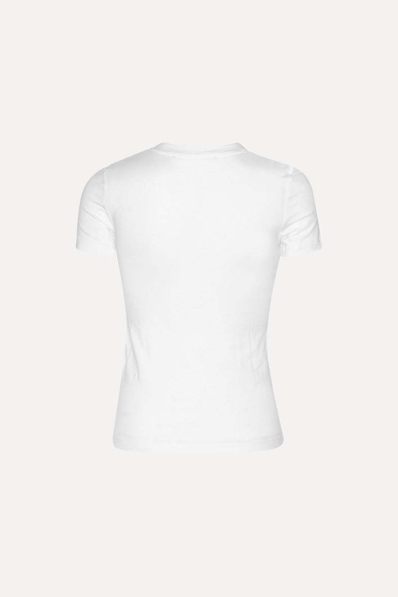 Fitted Twisted T-Shirt White