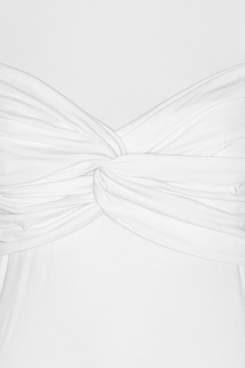 Fitted Twisted T-Shirt White