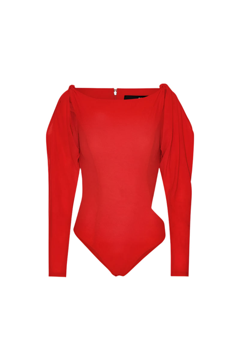 Knotted Long Sleeve Bodysuit