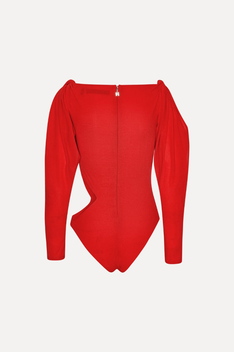 Knotted Long Sleeve Bodysuit