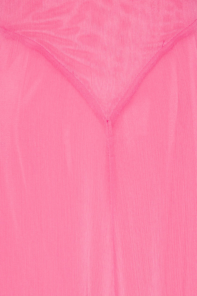 Chiffon Maxi Ruffle Dress