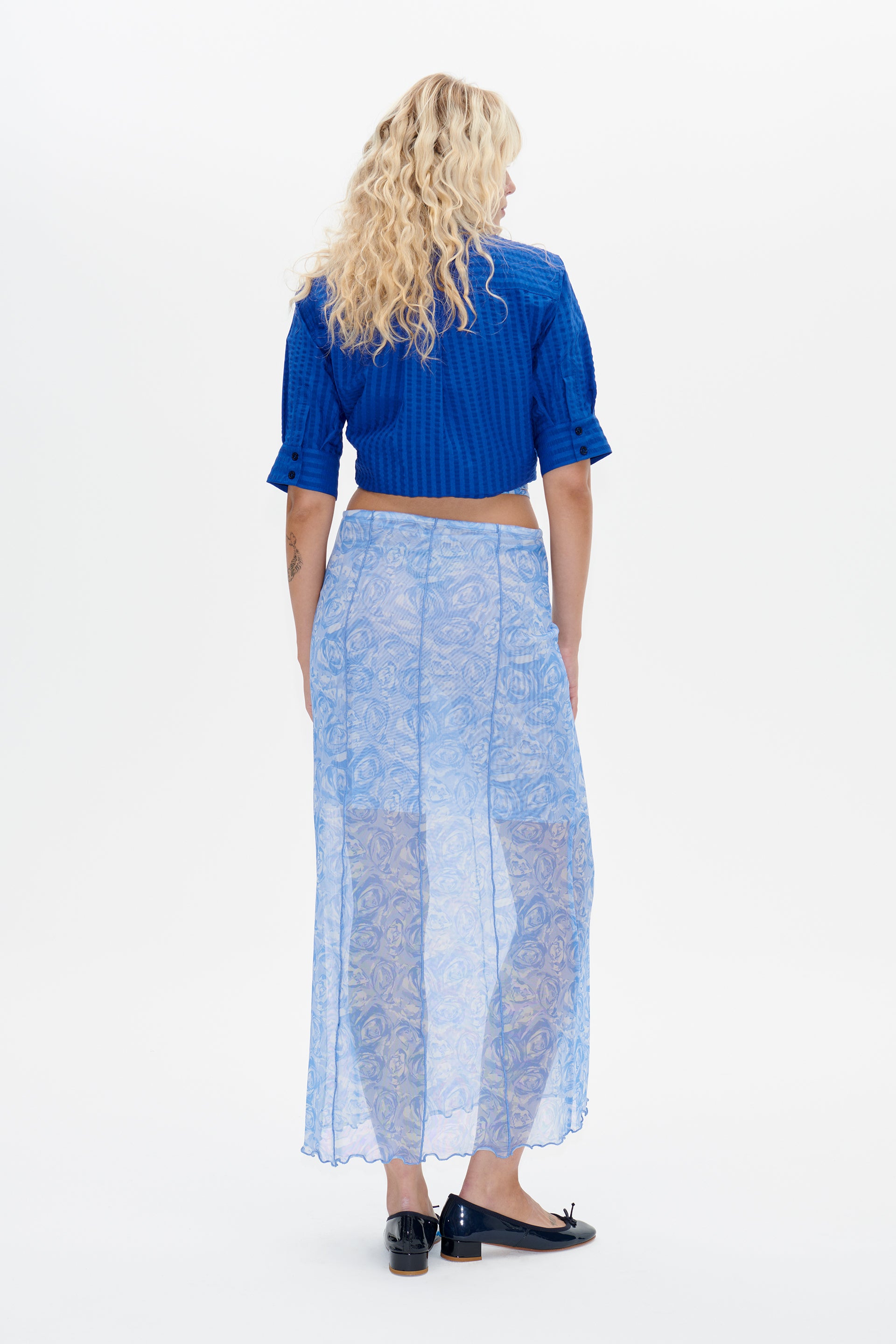 Jessy Mesh Midi Skirt