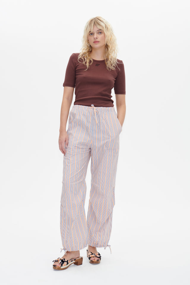 Jealice Ribbed T-Shirt Deep Mahogany