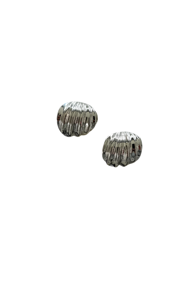 Shield Earrings Silver