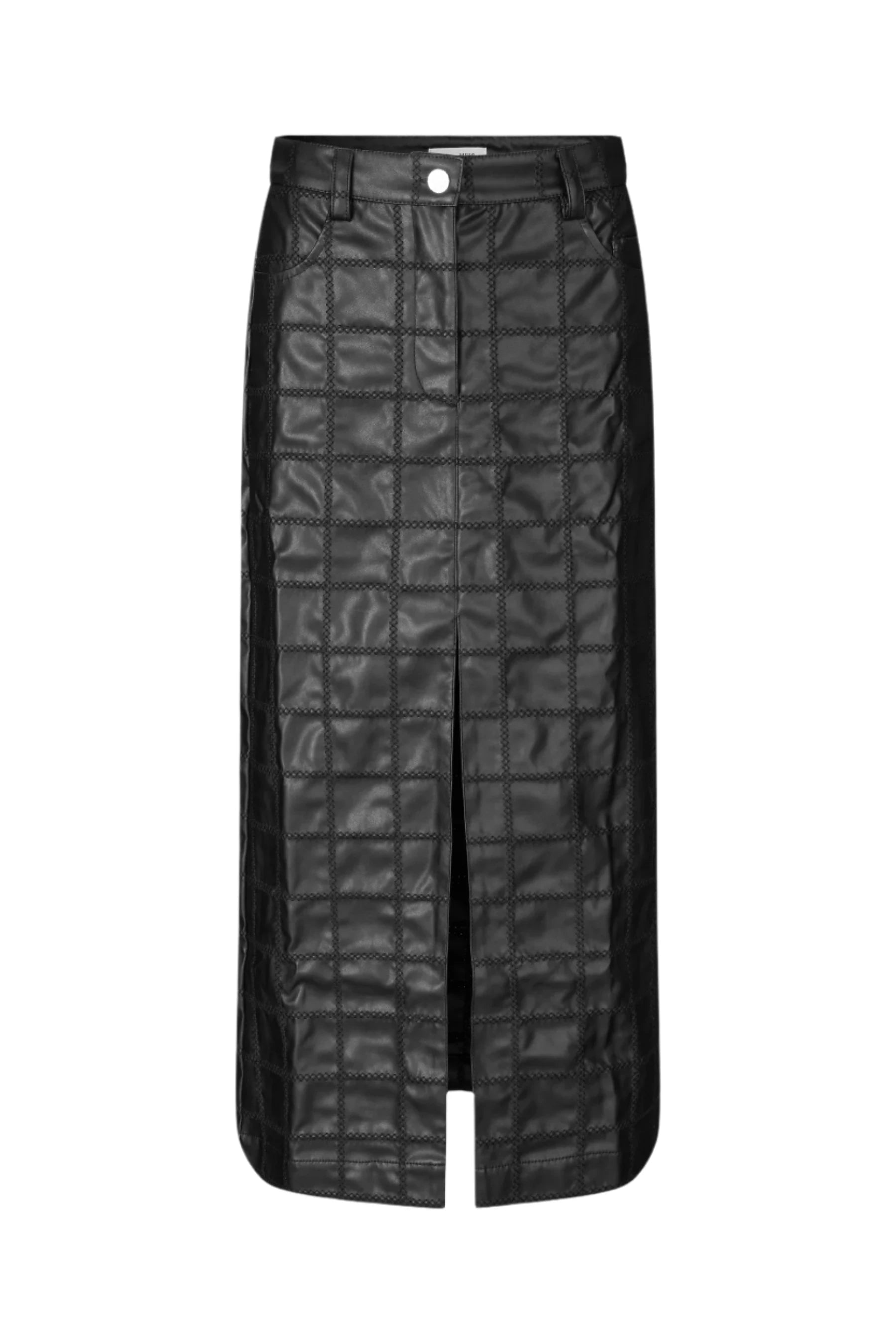 Sascha Faux Leather Midi Skirt