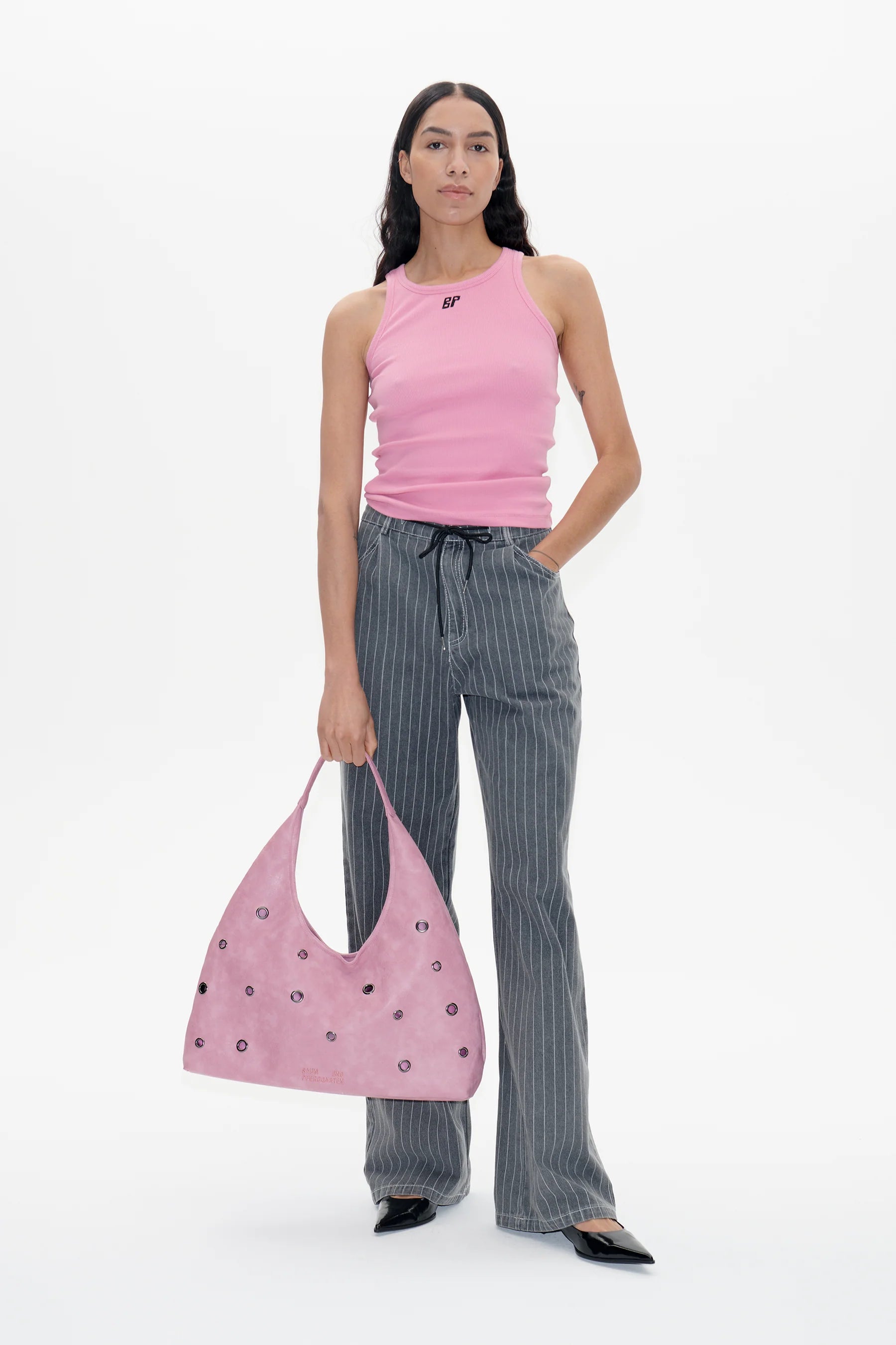 Joly Ribbed Racerback Top Pink
