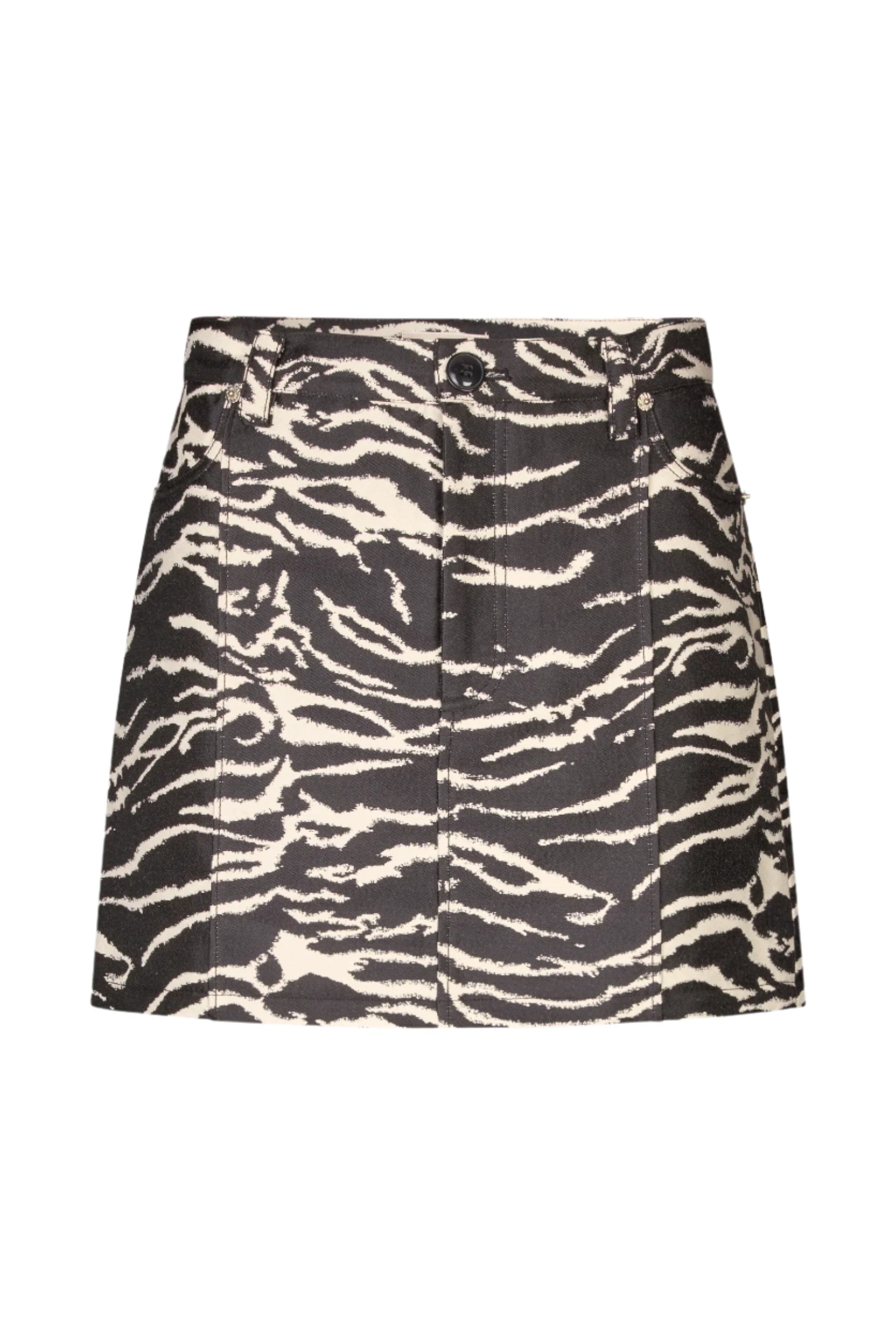 Silie Zebra Mini Skirt