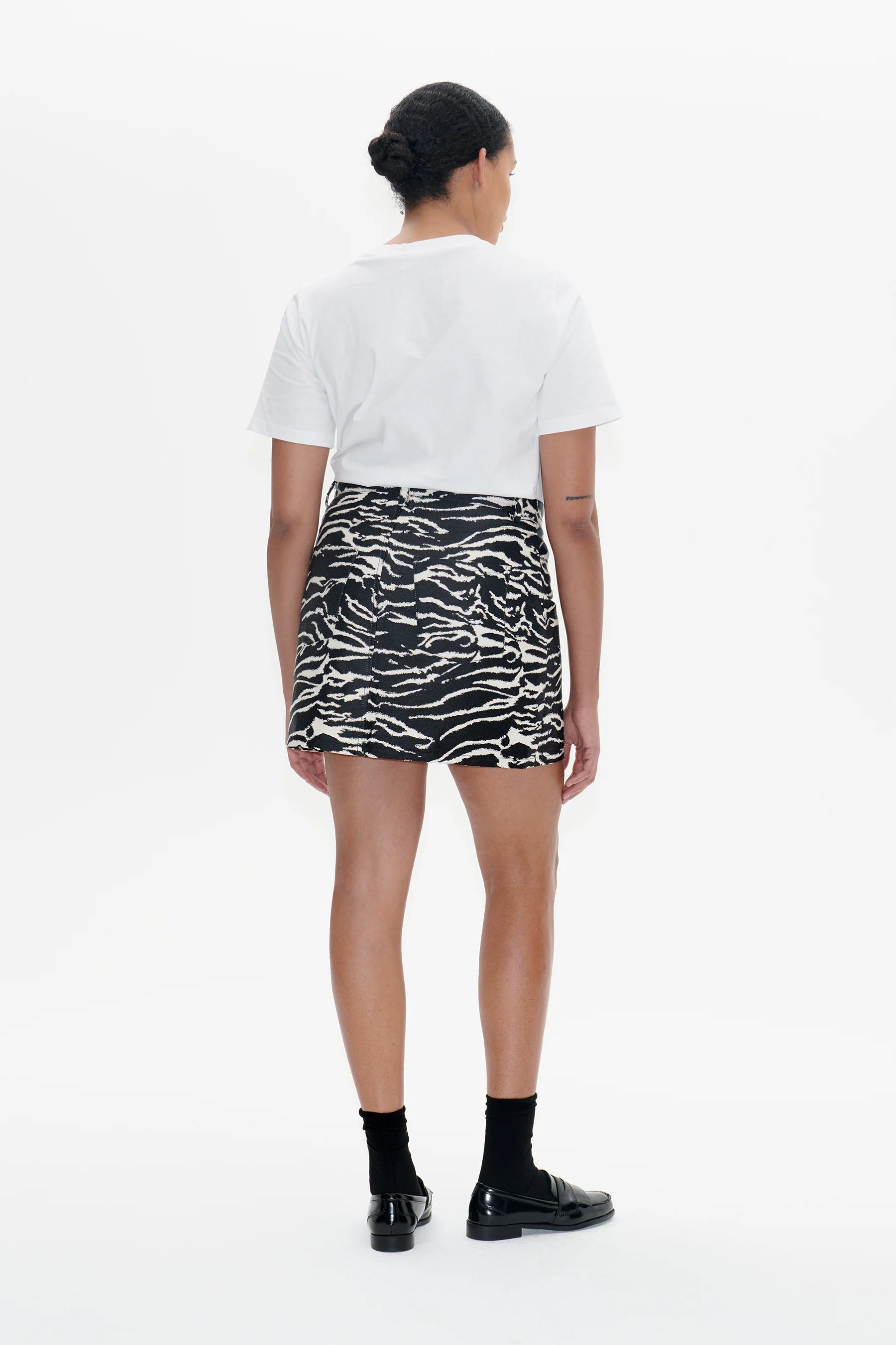 Silie Zebra Mini Skirt