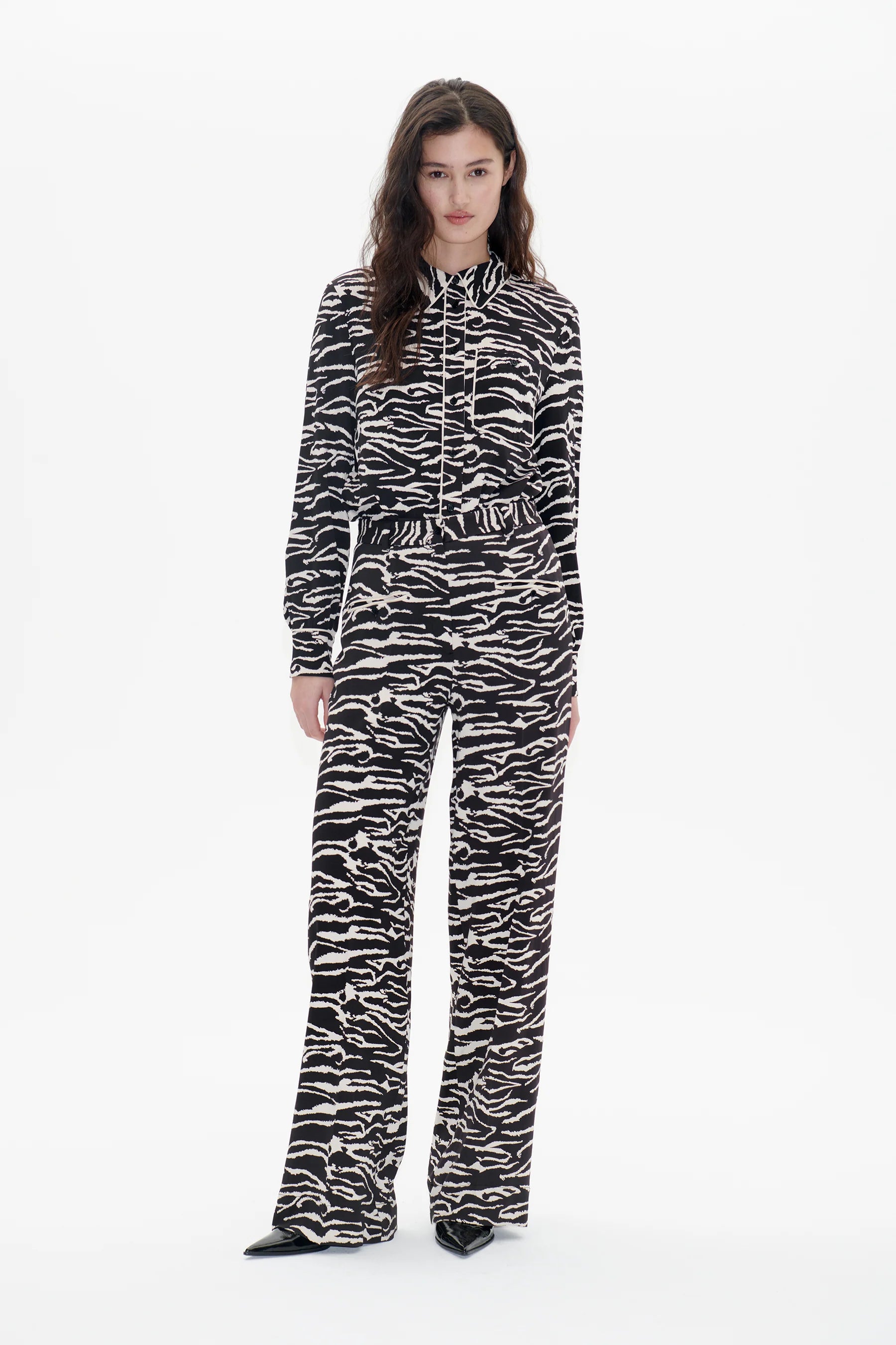 Naima Zebra Wide Leg Trousers