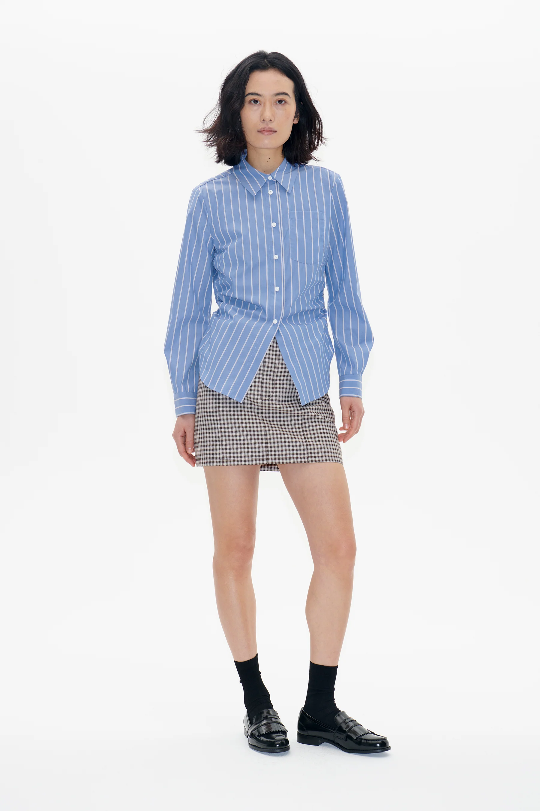 Maria Cotton Striped Shirt