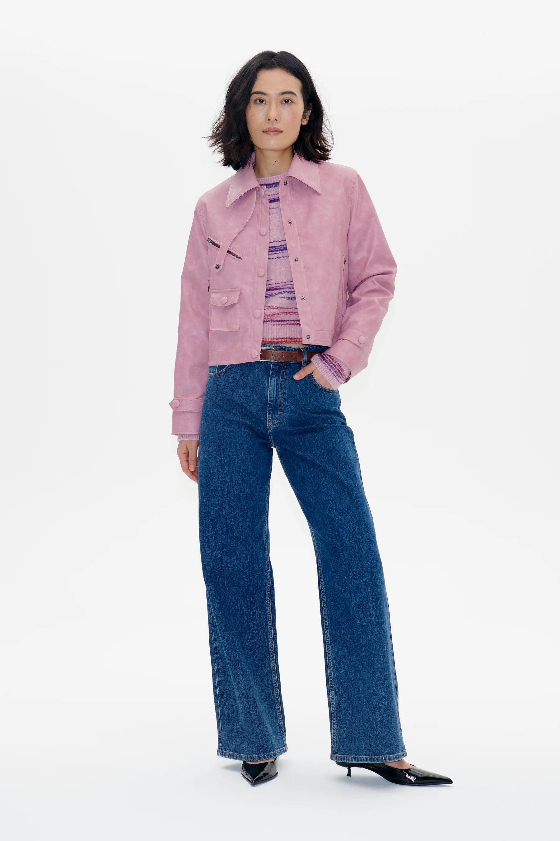 Belle Faux Leather Jacket