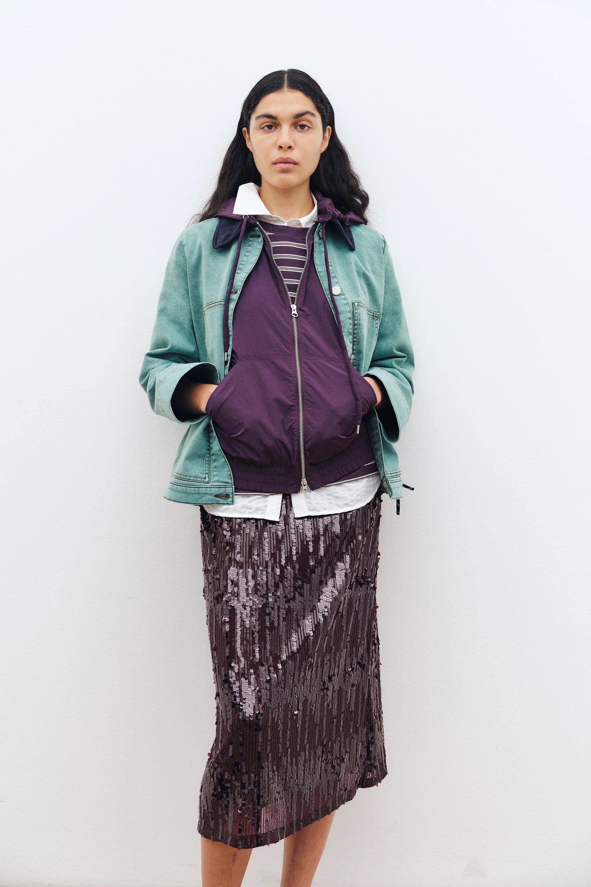 Jaino Sequin Skirt