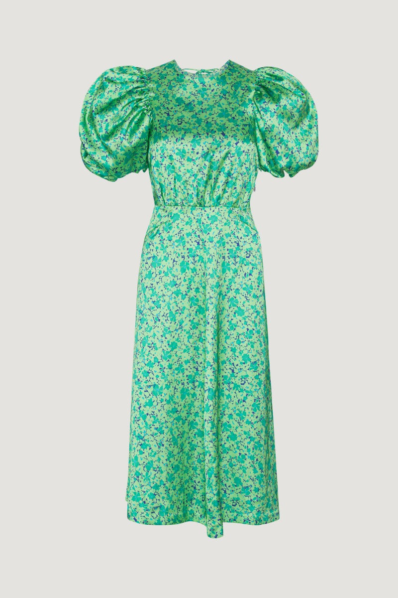 Midi Puff Sleeve Dress