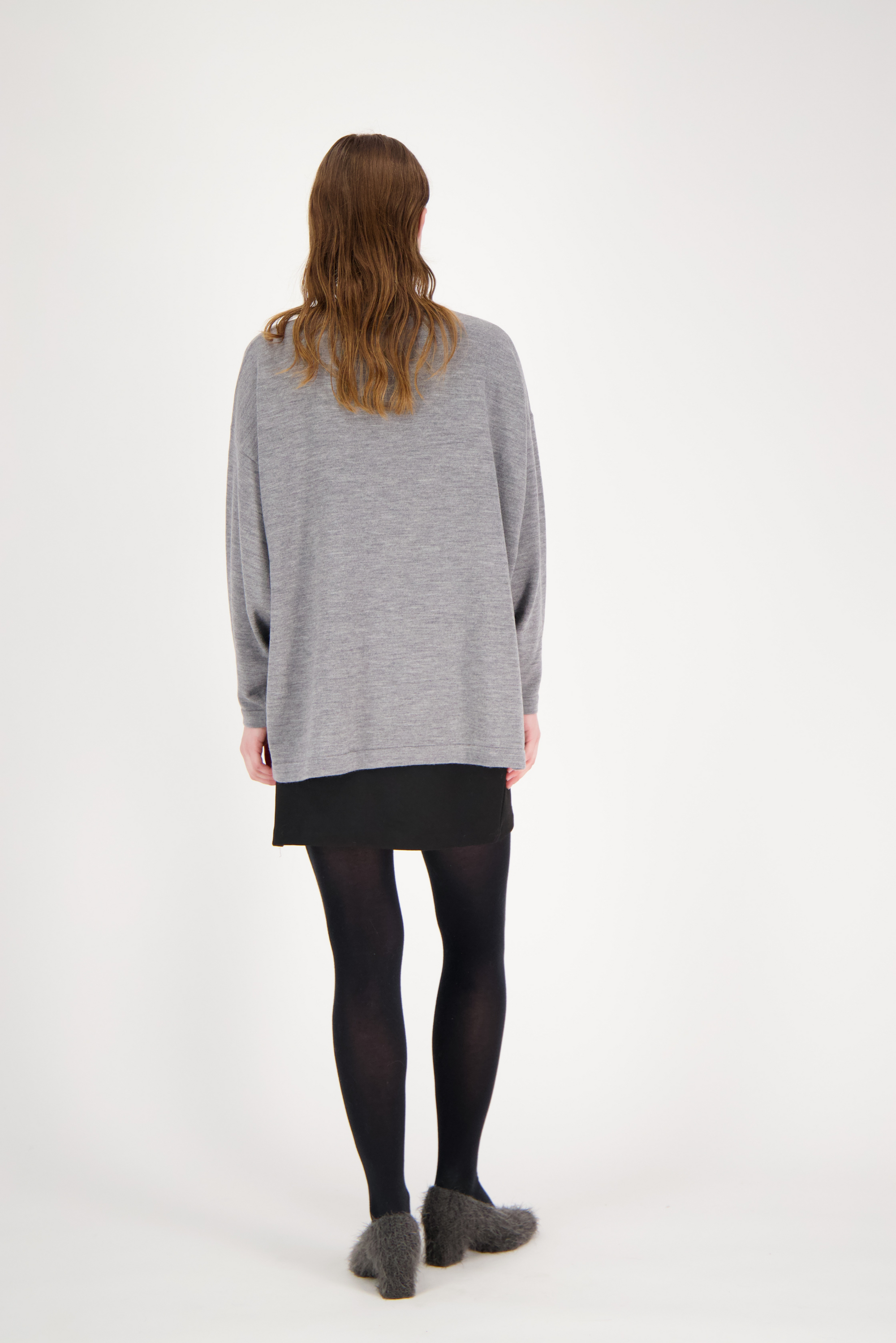 Steph Maxi T-Shirt Grey Melange
