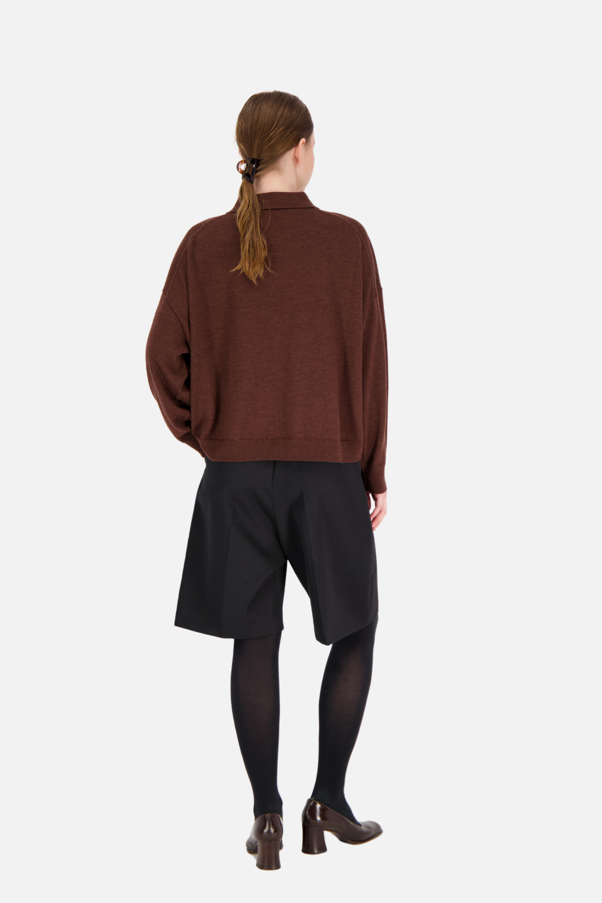 Vitta Buttoned Polo Cocoa