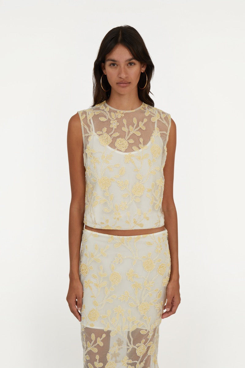 Flower Beads Top