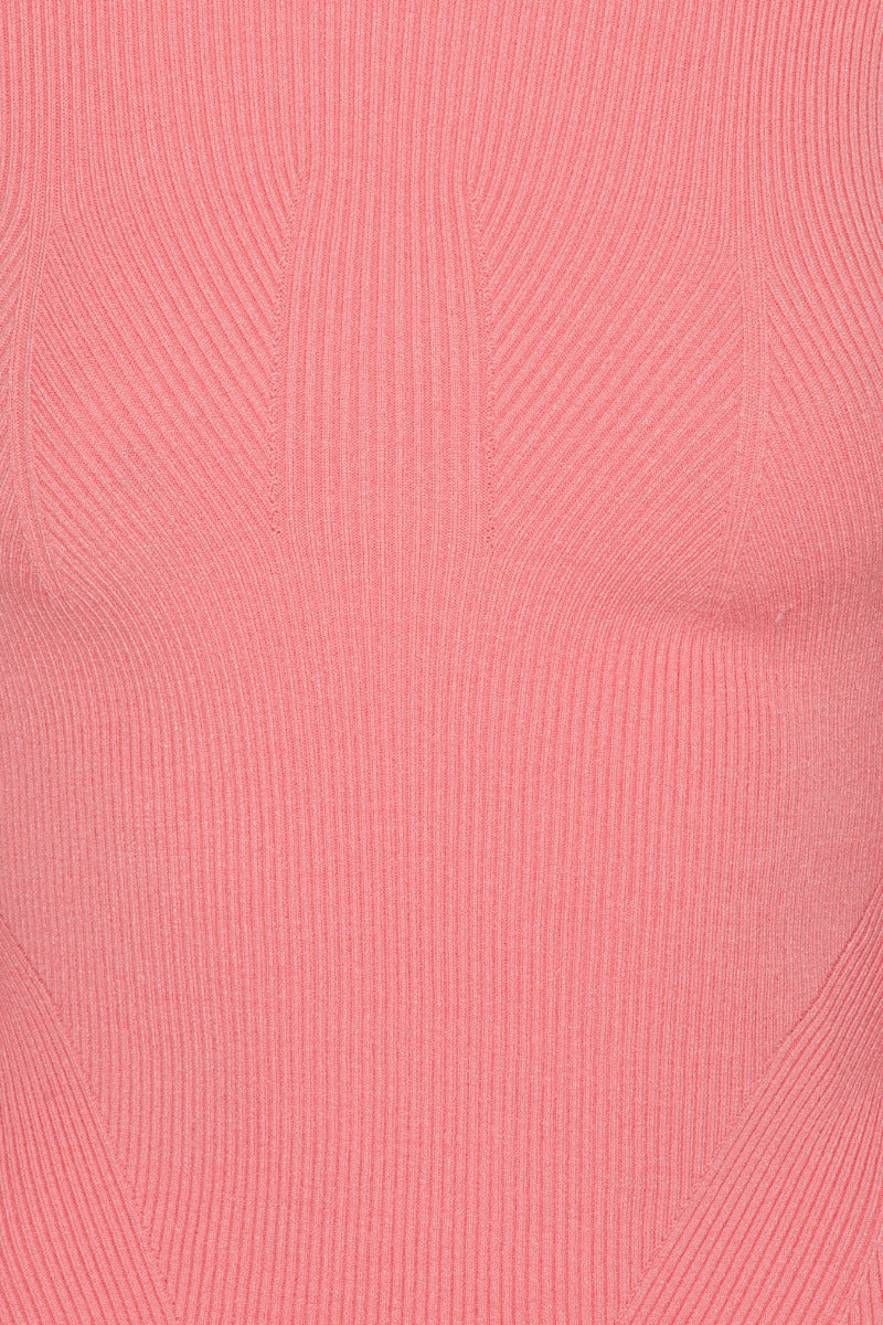 Dense Knit Cropped Turtleneck Top