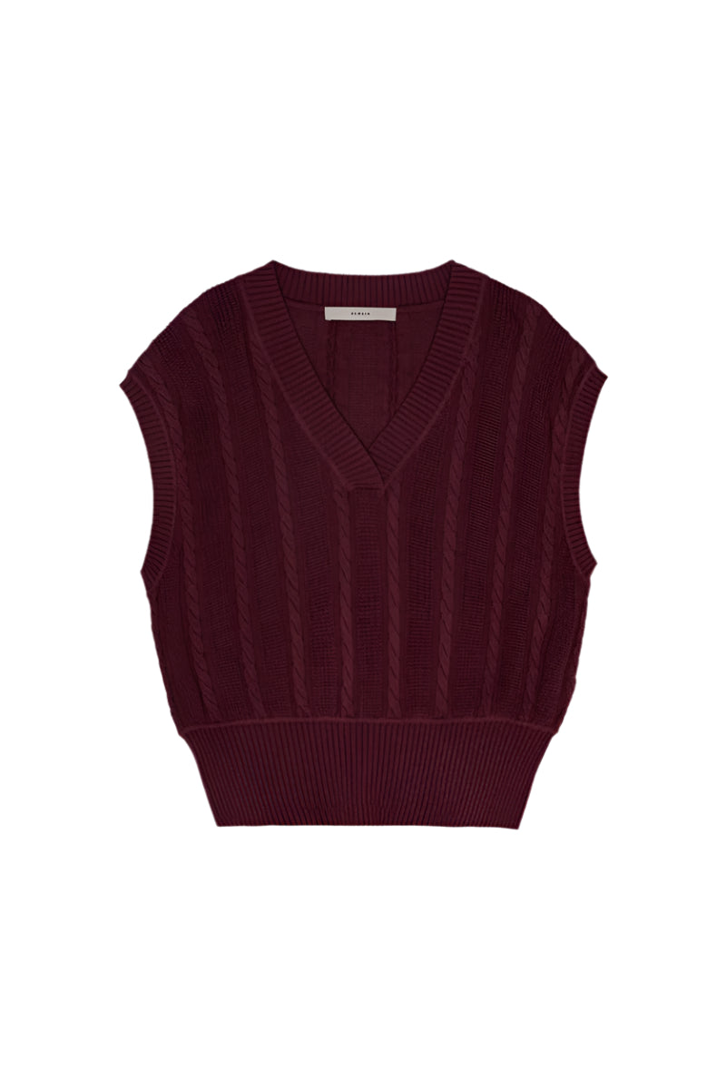 Cable Knit Vest