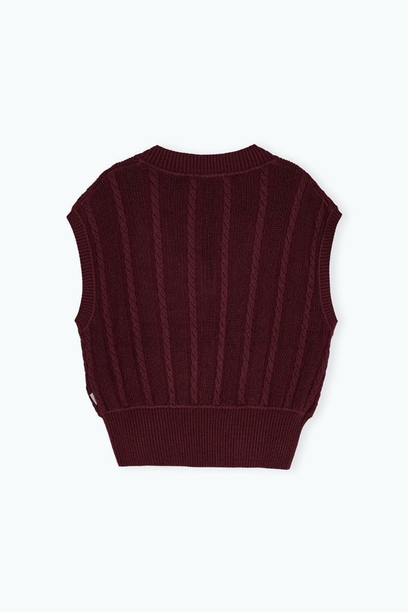 Cable Knit Vest