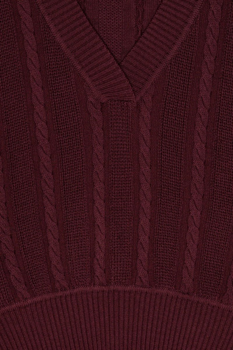 Cable Knit Vest