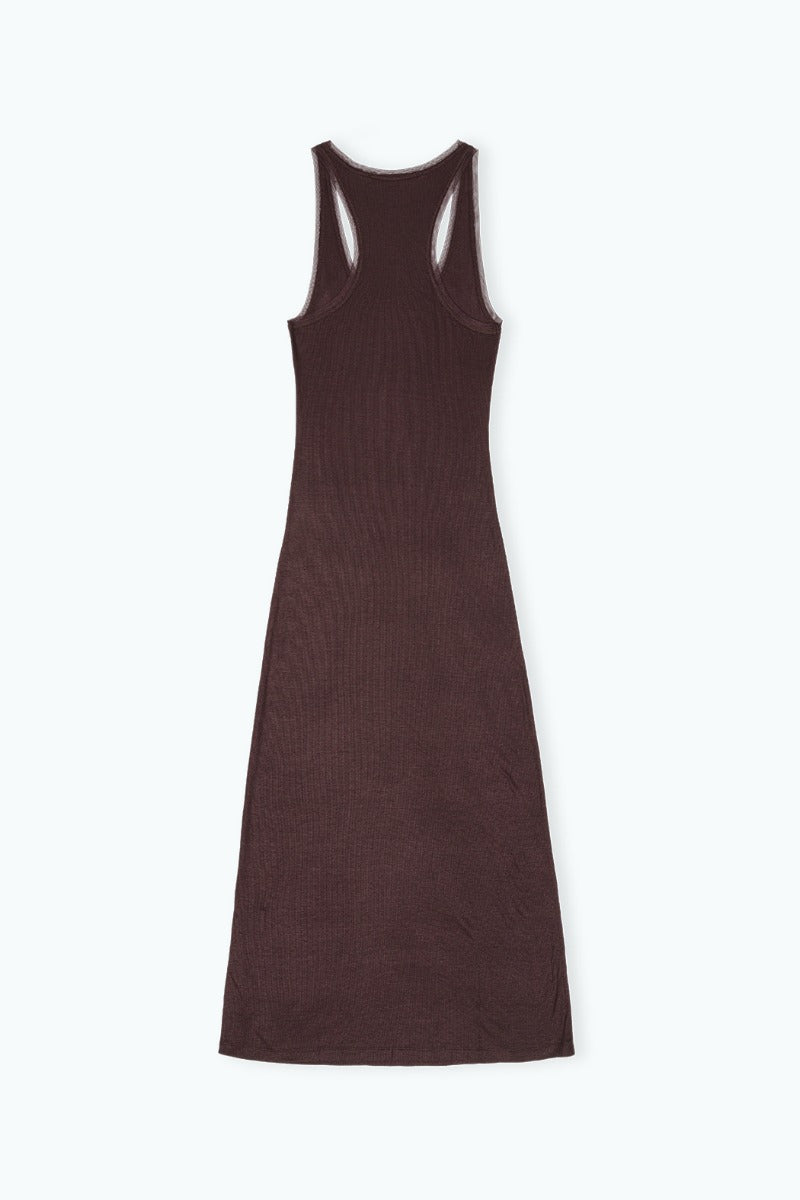 Mesh Trim Dress