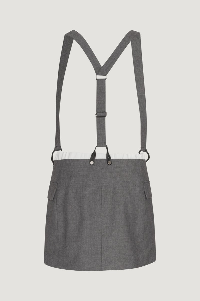 Mini Skirt w. Suspenders