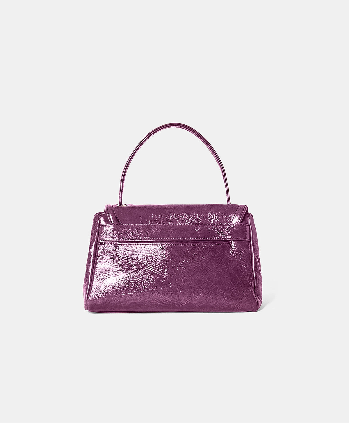 Petit Flore Bag in Naplak Leather in Blueberry