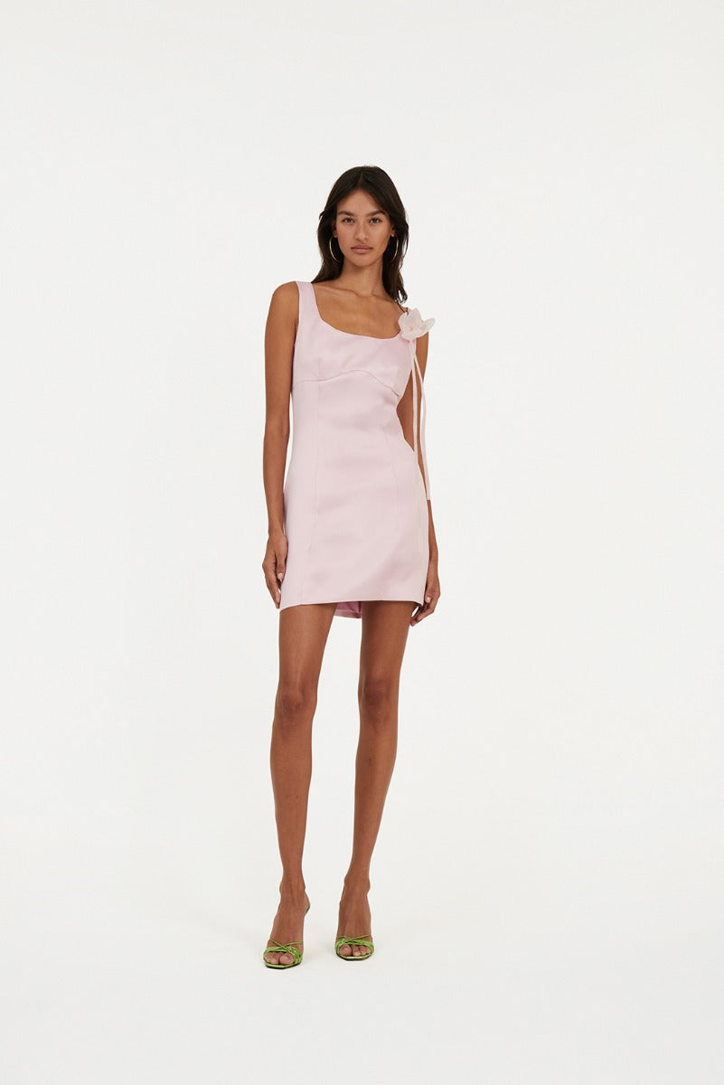 Satin Flower Dress