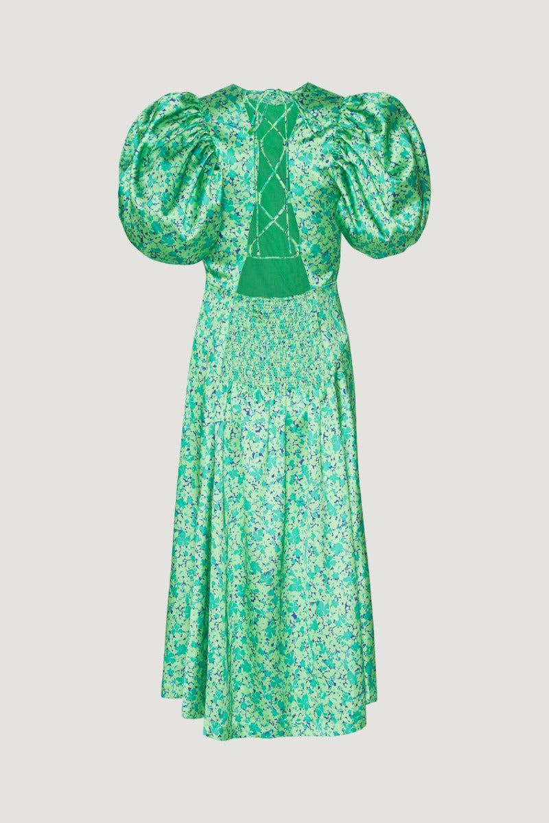 Midi Puff Sleeve Dress