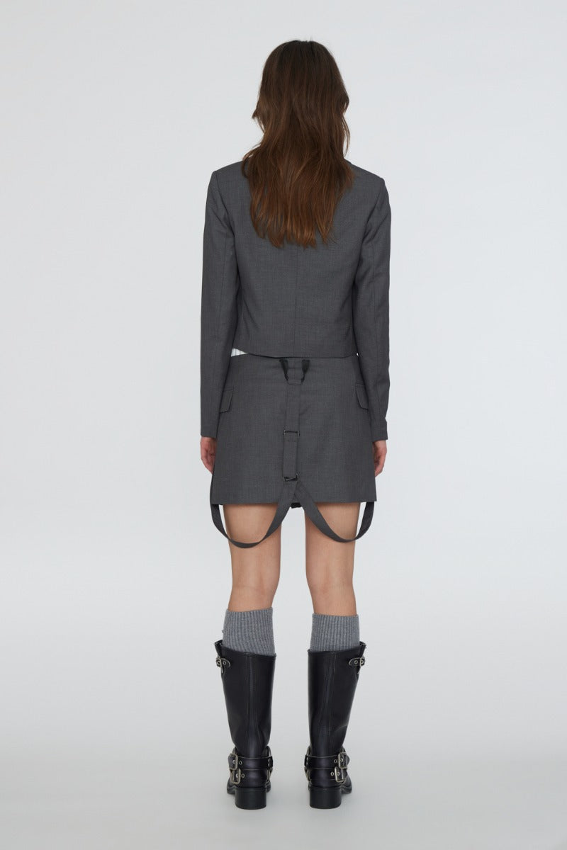 Mini Skirt w. Suspenders