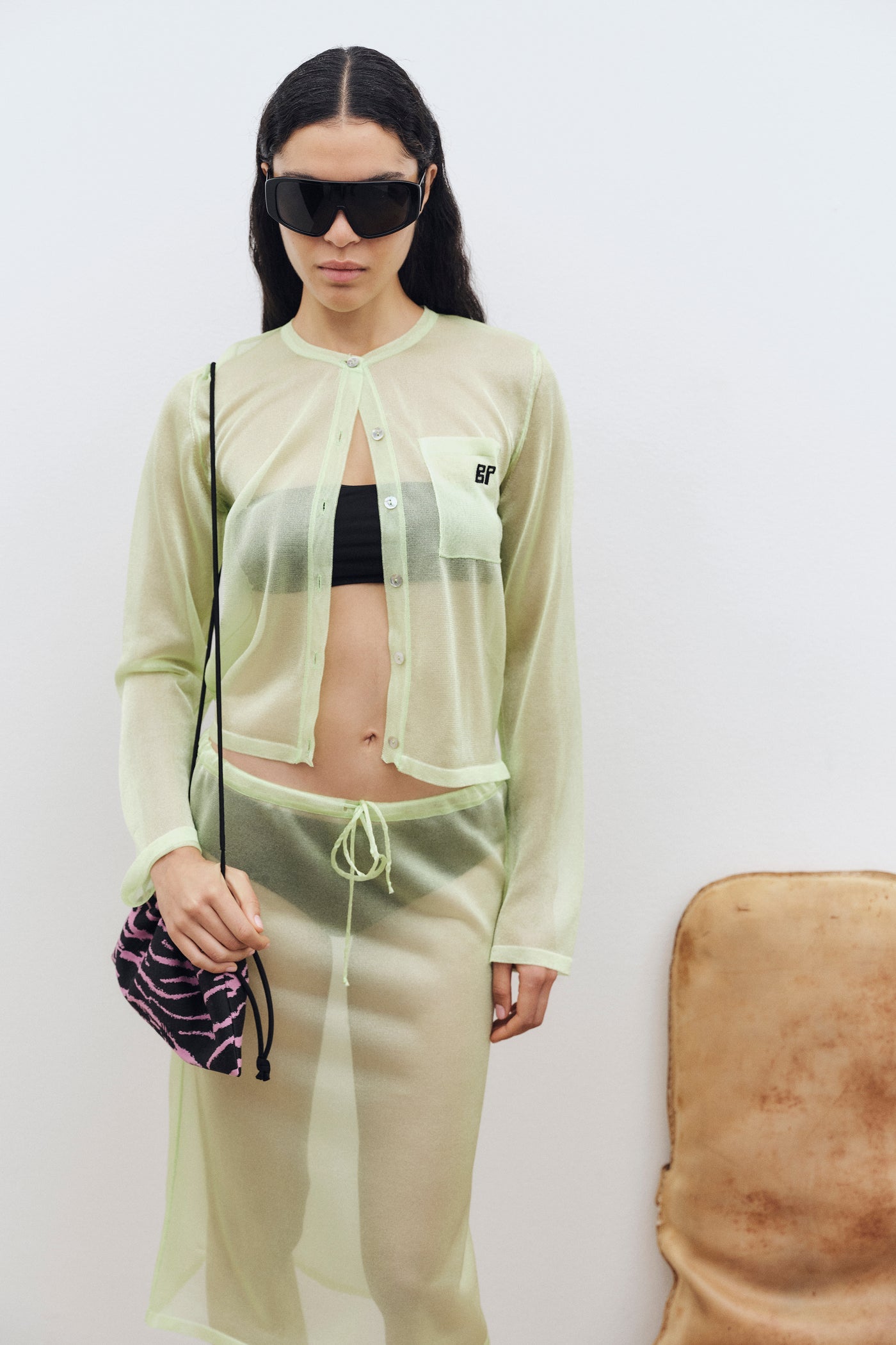 Crisje Organza Cardigan