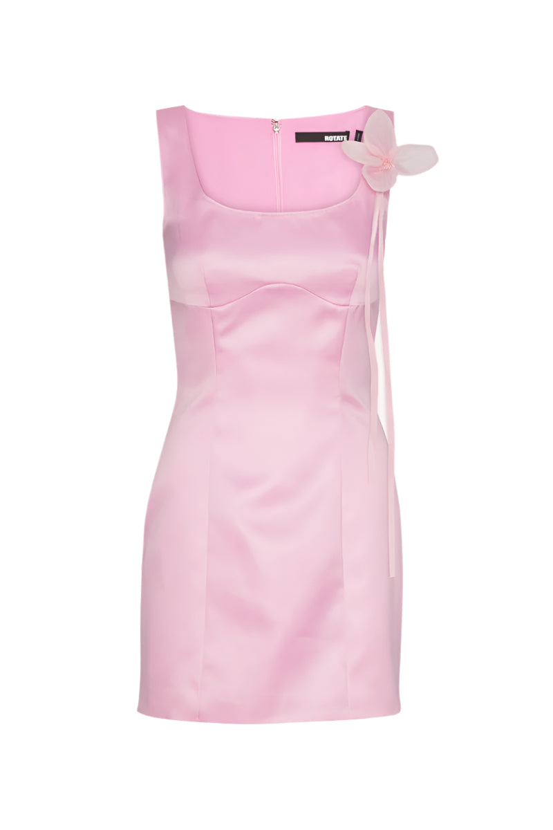Satin Flower Dress