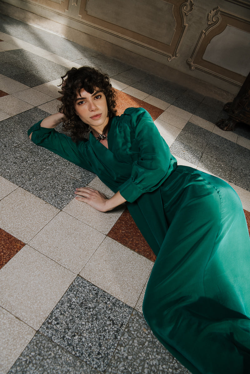 Prescott Wrap Full Length Dress