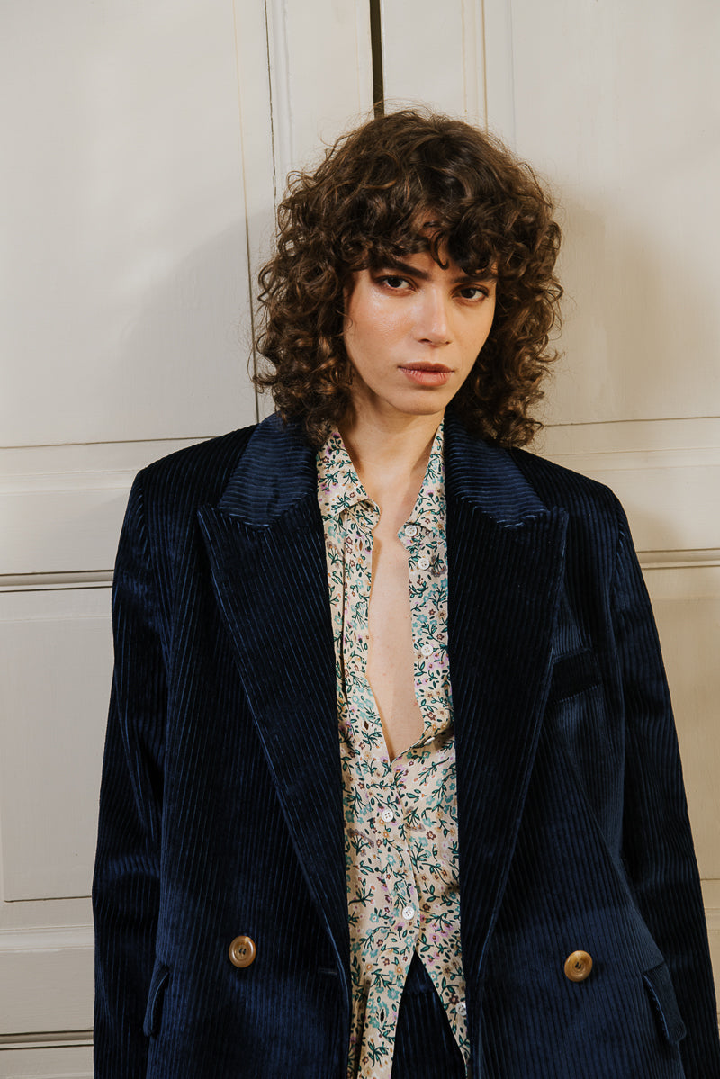 Monroe Double Breasted Corduroy Blazer