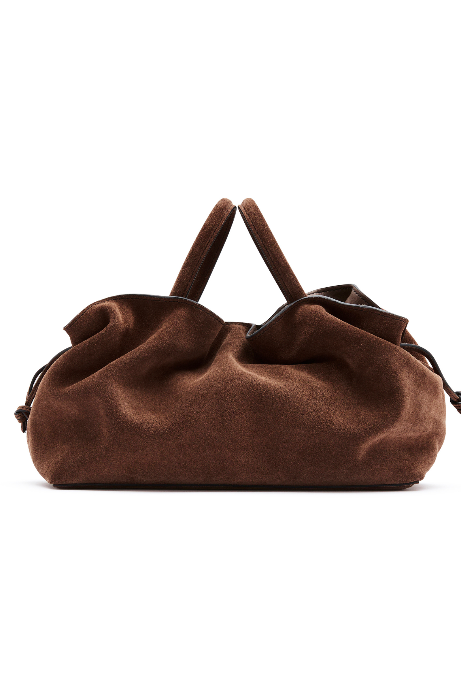 Mila Brown Suede Medium Tote