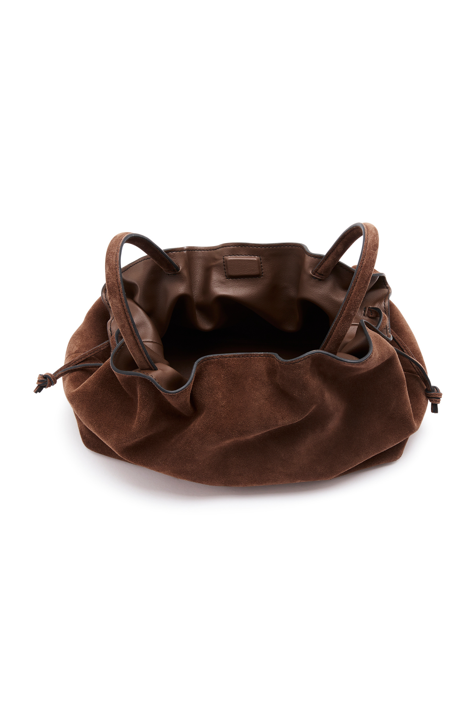 Mila Brown Suede Medium Tote