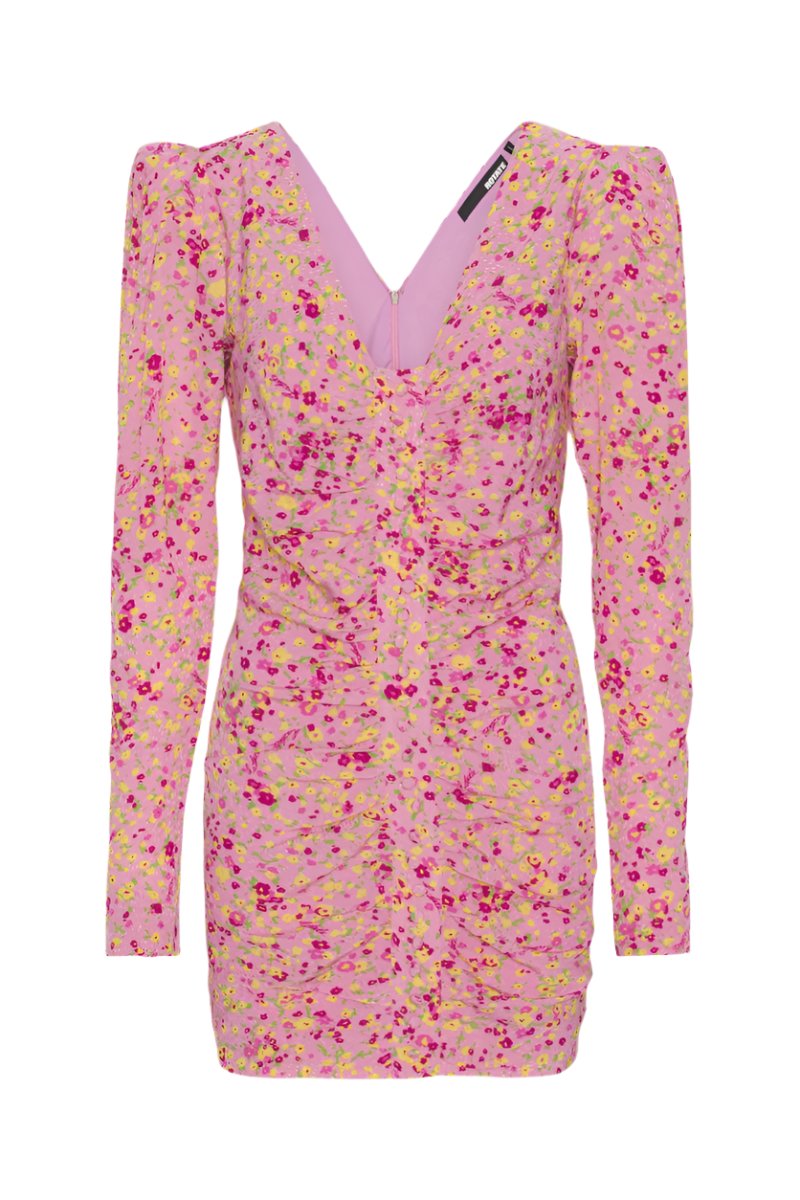 Jacquard V-Neck Mini Dress