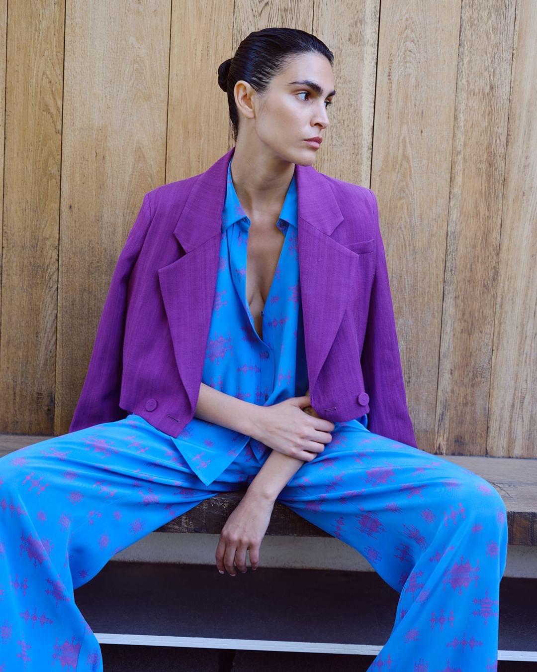 Brooklyn Printed Crepe Silk Shirt