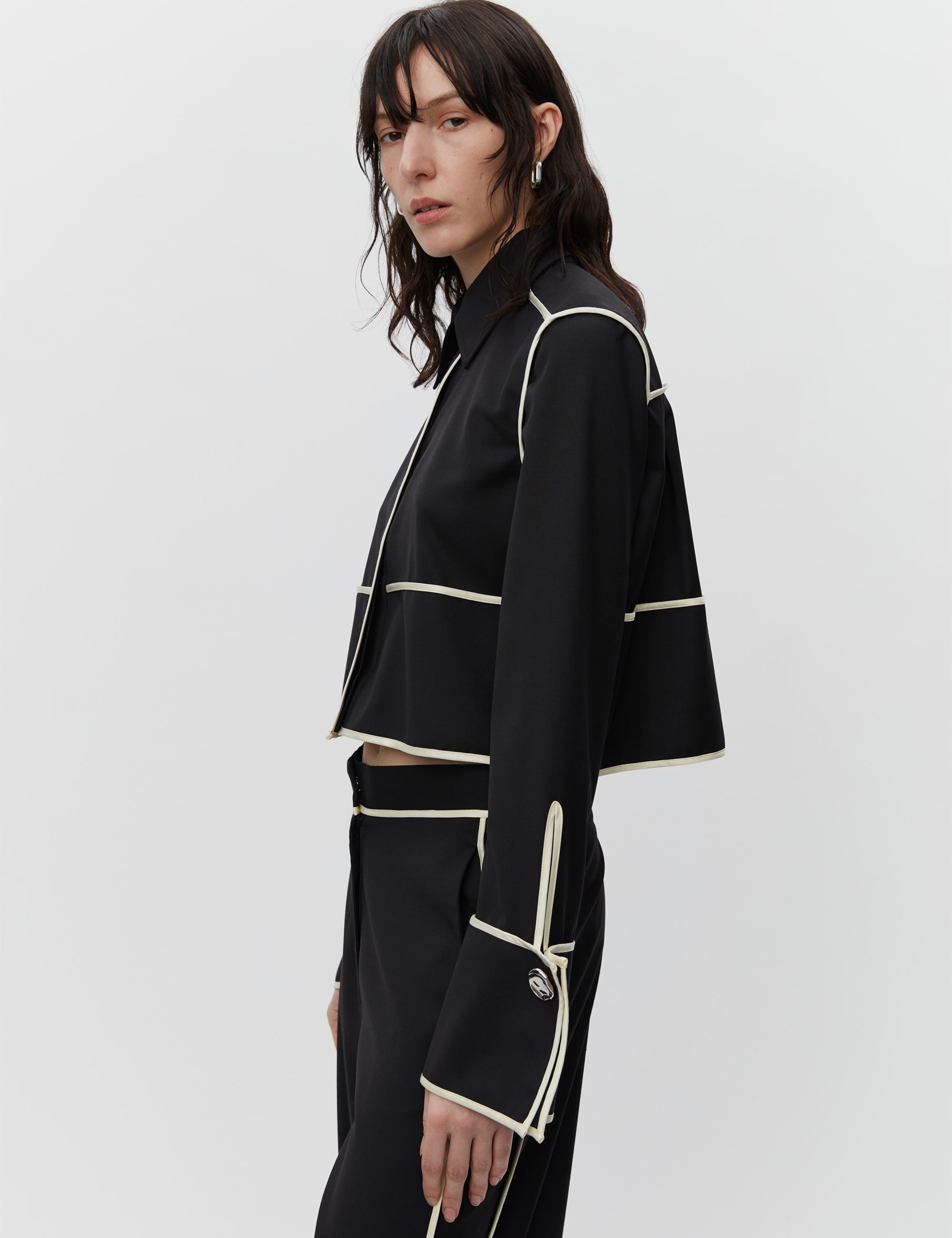 Tessa Contrast Refined Suiting Jacket