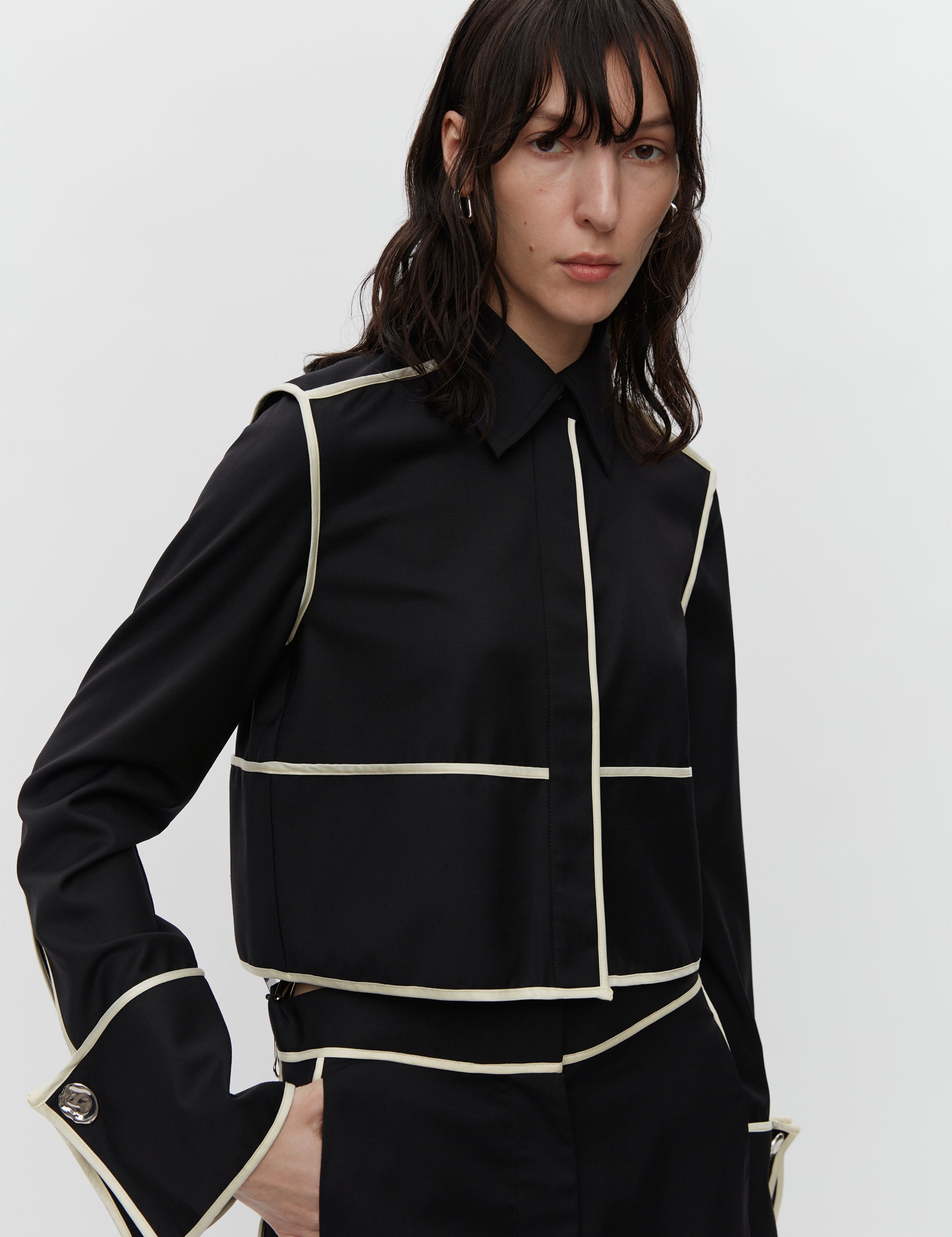Tessa Contrast Refined Suiting Jacket