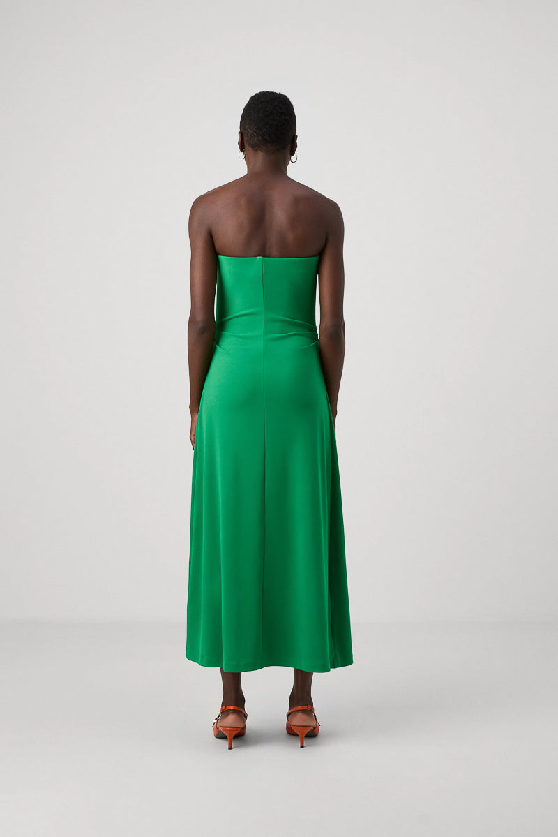 Vivienne All Day Ruched Jersey Dress Fern Green