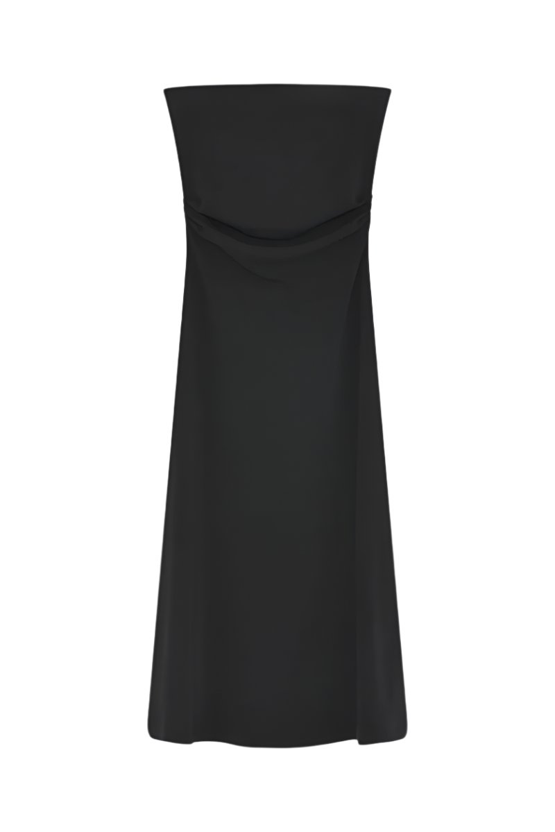 Vivienne All Day Ruched Jersey Dress Black
